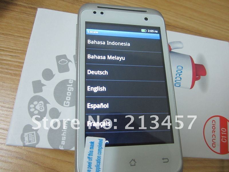 C110 - смартфон, Android 2.3.6, MTK6513 (650MHz), 3.5