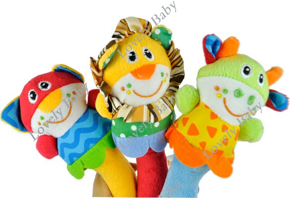 Мягкая игрушка погремушка В мире животных