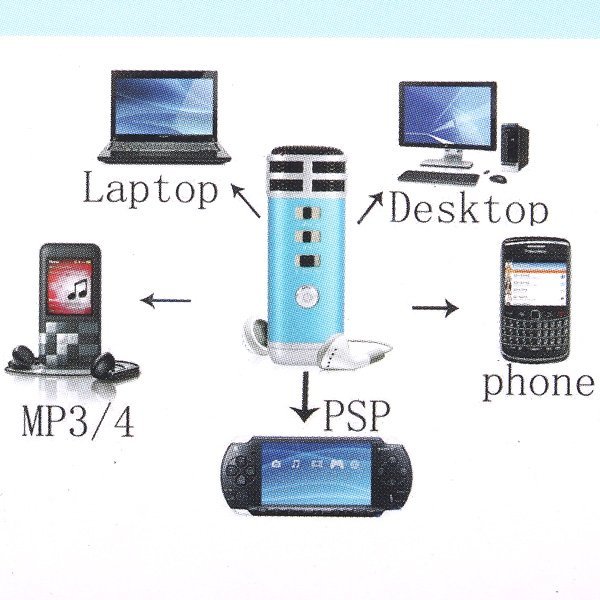 iSing - Портативный караоке-микрофон - 15mW, USB