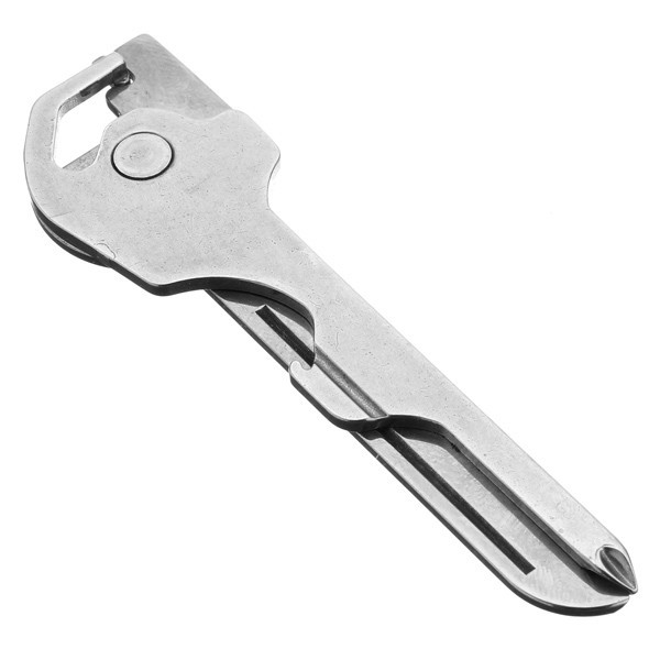 Многофункциональный ключ 6 в 1. Ключ-отвёртка, открывалка для бутылок, крестообразная отвёртка, зазубренное лезвие, прямое лезвие, микроотвёртка