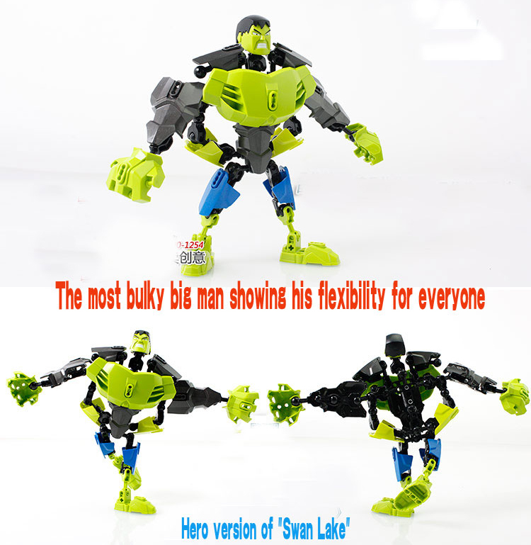 Игрушки-конструкторы Железный Человек, Халк, Капитан Америка