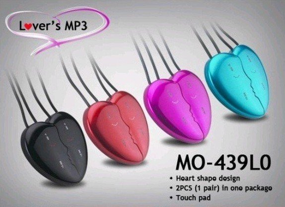 Mp3 плеер в виде сердца, 2GB, MP3, WMA
