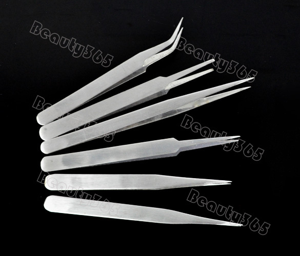 Пинцеты из нержавеющей стали,6шт