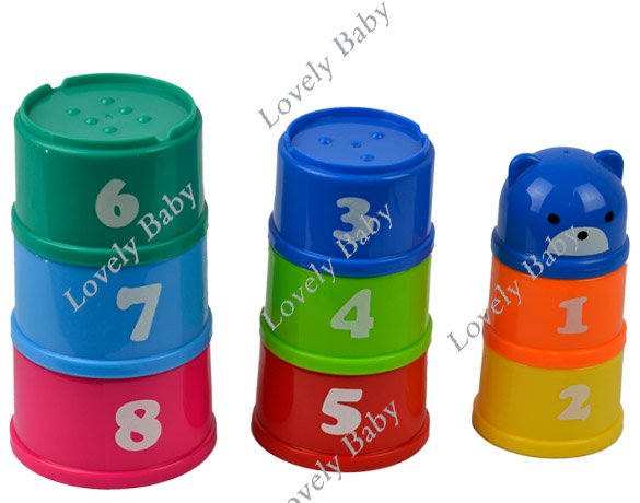 Развивающая игрушка Пирамида, 9 предметов