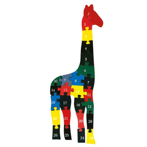 Деревянный пазл Жираф, 26 деталей