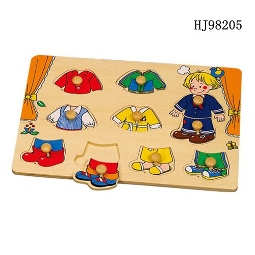 Деревянный пазл для малышей, Гардероб