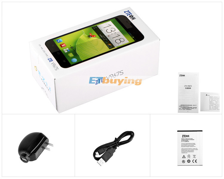 ZTE V967s - , Android 4.2, MTK6589 1.2GHz, Dual SIM, 5