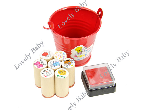 Набор штампов для рисования с чернилами