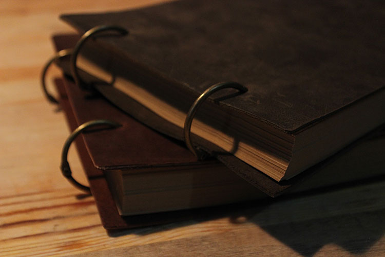 Блокнот из воловьей кожи