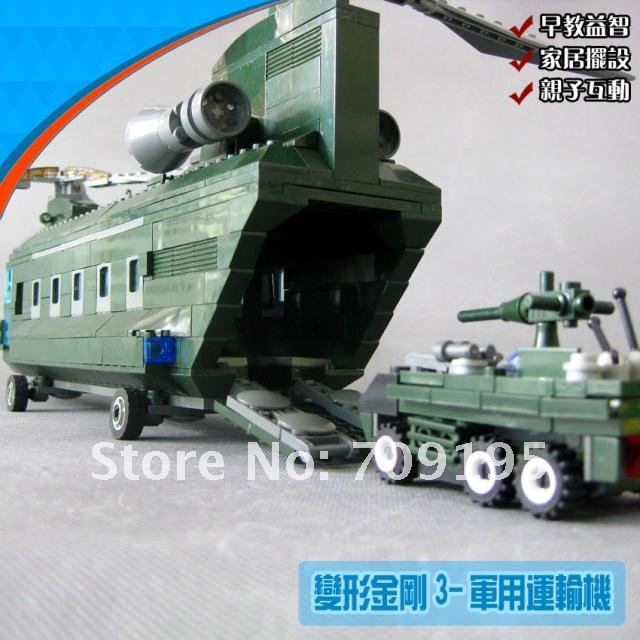 Конструктор военный вертолет, 622 детали