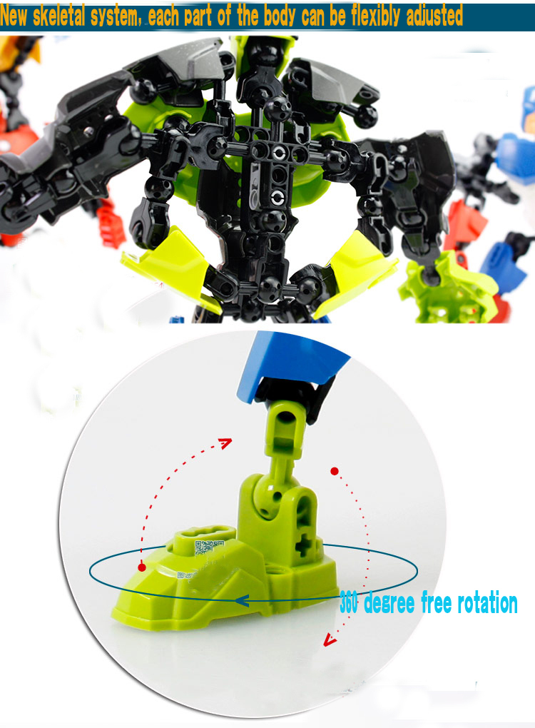 Игрушки-конструкторы Железный Человек, Халк, Капитан Америка