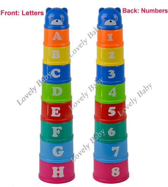 Развивающая игрушка Пирамида, 9 предметов