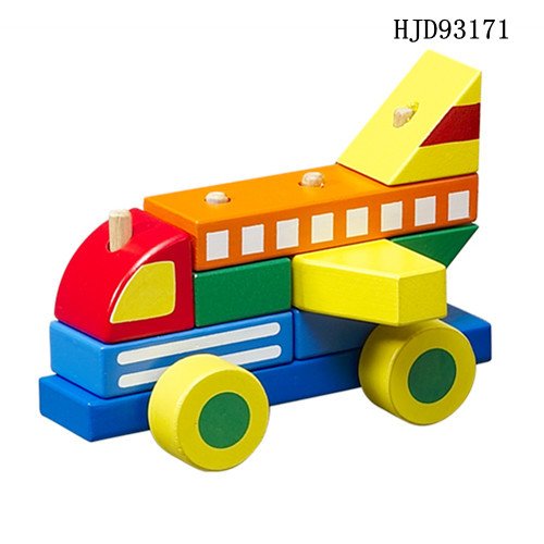 Деревянная развивающая игрушка, Самолет/Пожарная машина