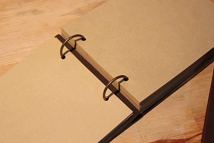 Блокнот из воловьей кожи