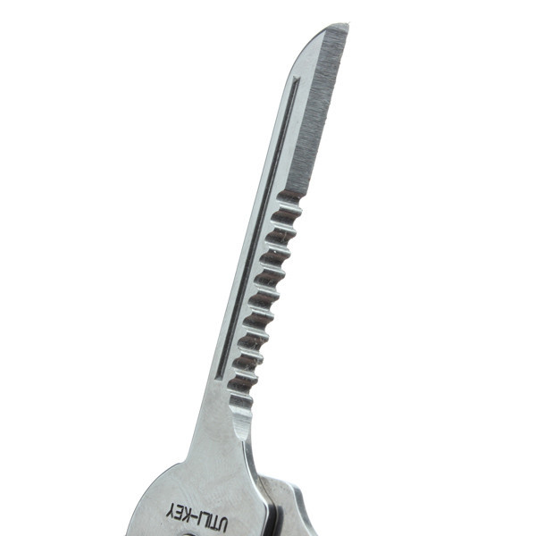 Многофункциональный ключ 6 в 1. Ключ-отвёртка, открывалка для бутылок, крестообразная отвёртка, зазубренное лезвие, прямое лезвие, микроотвёртка