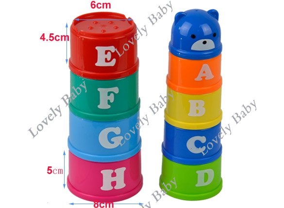 Развивающая игрушка Пирамида, 9 предметов