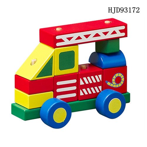 Деревянная развивающая игрушка, Самолет/Пожарная машина