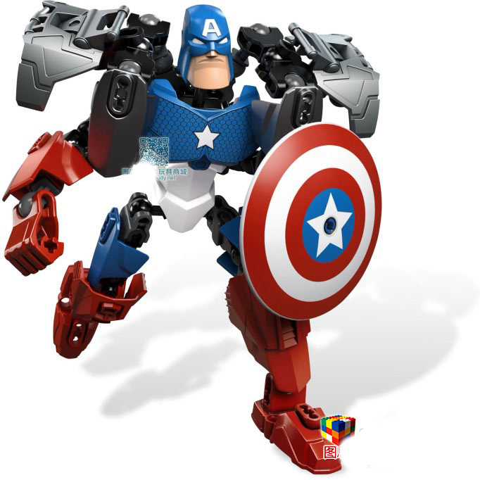 Игрушки-конструкторы Железный Человек, Халк, Капитан Америка