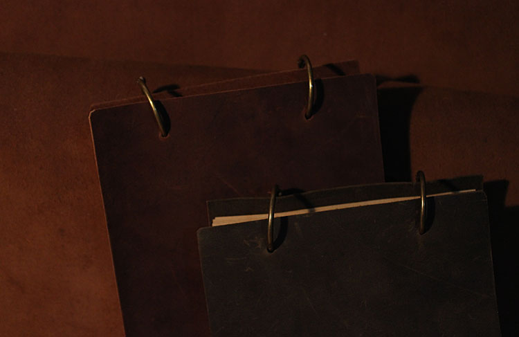 Блокнот из воловьей кожи