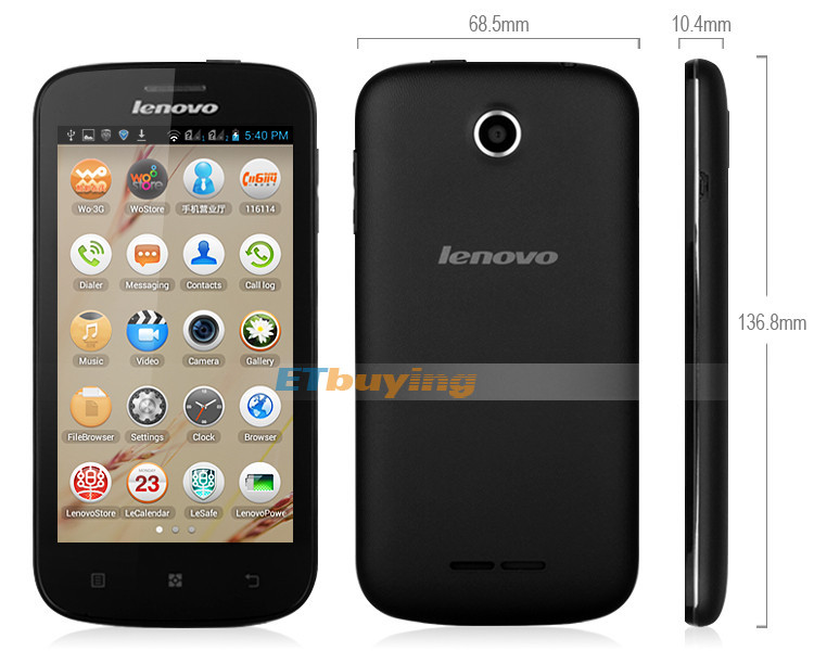Lenovo A760 - , Android 4.1, Qualcomm MSM8225Q 1.2 Ghz, 4.5