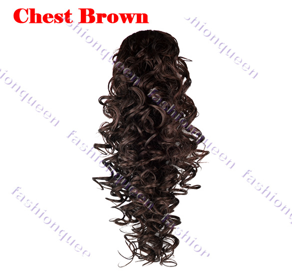 Темно-коричневые волнистые волосы