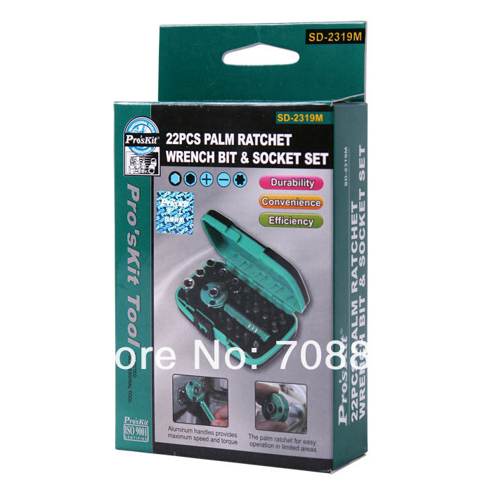 Ключ-трещетка, торцевой ключ, набор битков 22 в 1, материал сплав