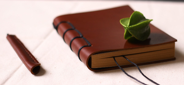 Кожаный блокнот