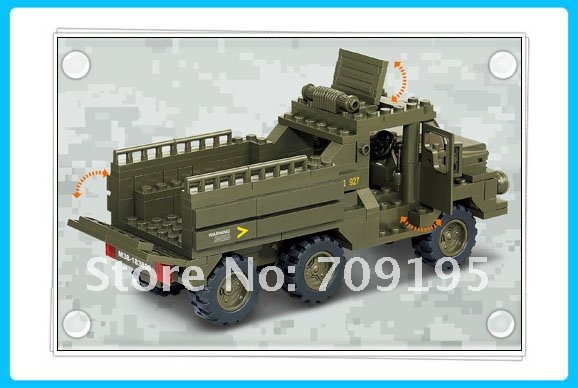 Конструктор военный грузовик с экипажем