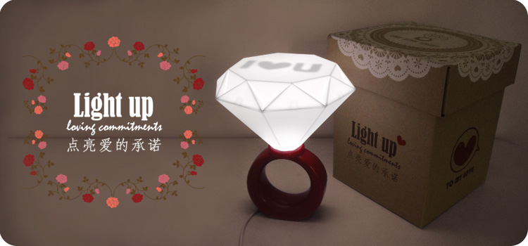 Настольная лампа в виде кольца с бриллиантом, портативная, мягкий белый свет