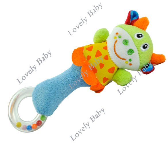Мягкая игрушка погремушка В мире животных