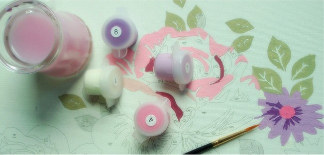 Набор для росписи маслом Первый поцелуй 30х40