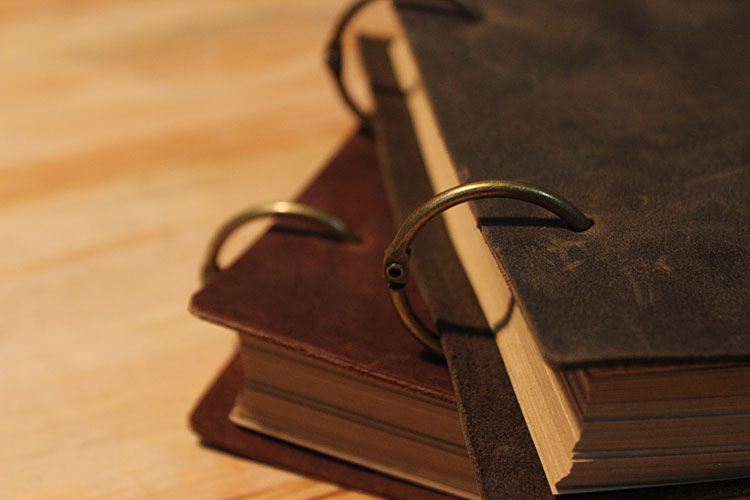 Блокнот из воловьей кожи