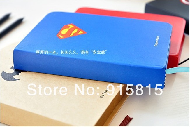 Блокноты со значками Супермена, Бэтмена, Железного человека, Капитана Америки, 4 шт