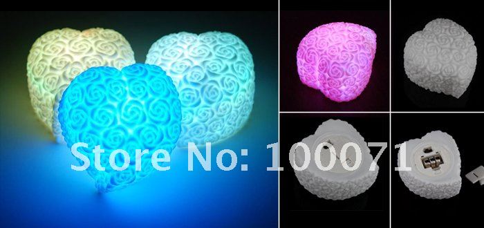 Светодиодный ночник романтическое сердце, 2шт