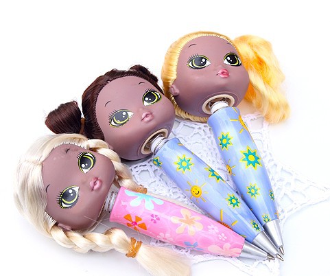 Шариковая ручка с куклой, 10 шт