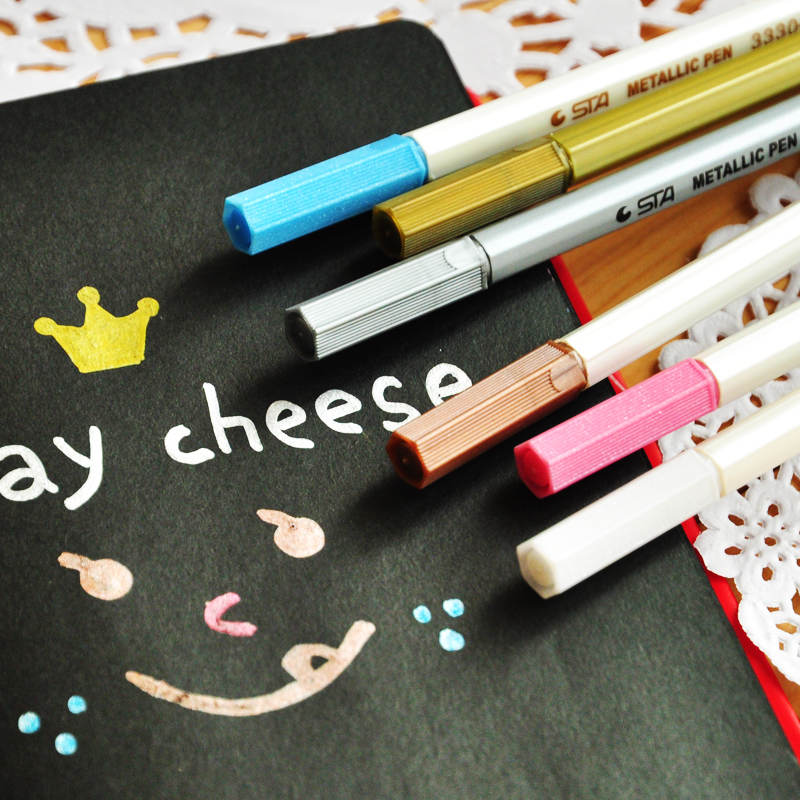 Маркер с металлическим оттенком, 10 шт