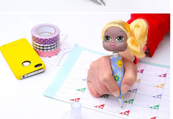 Шариковая ручка с куклой, 10 шт