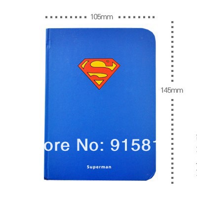 Блокноты со значками Супермена, Бэтмена, Железного человека, Капитана Америки, 4 шт