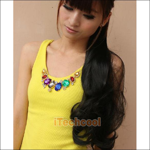 Вьющийся шиньон, 50 см