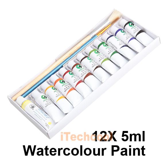 Краска акварель, 12 шт по 5 мл