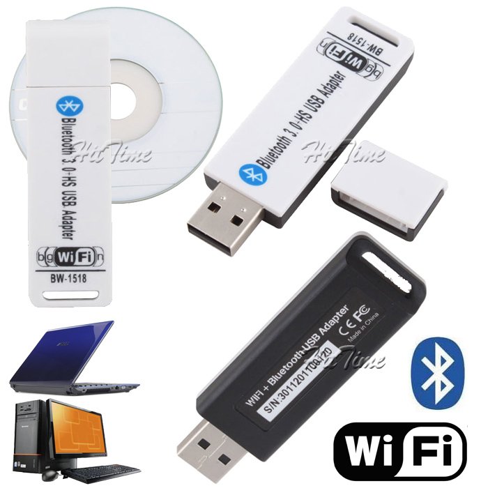  USB Bluetooth 3.0 HS + LAN Wifi,   150Mbps