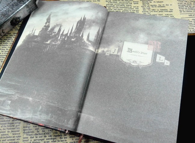 Винтажный блокнот-планировщик с календарем, 4 цвета