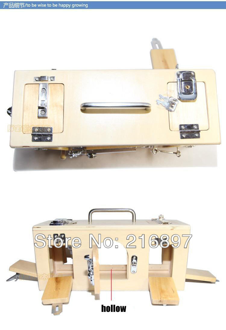 Деревянная коробка с замками