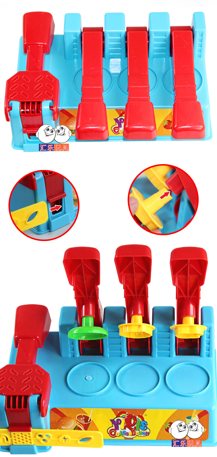 Цветной пластилин, 3D формы и приспособления для игры