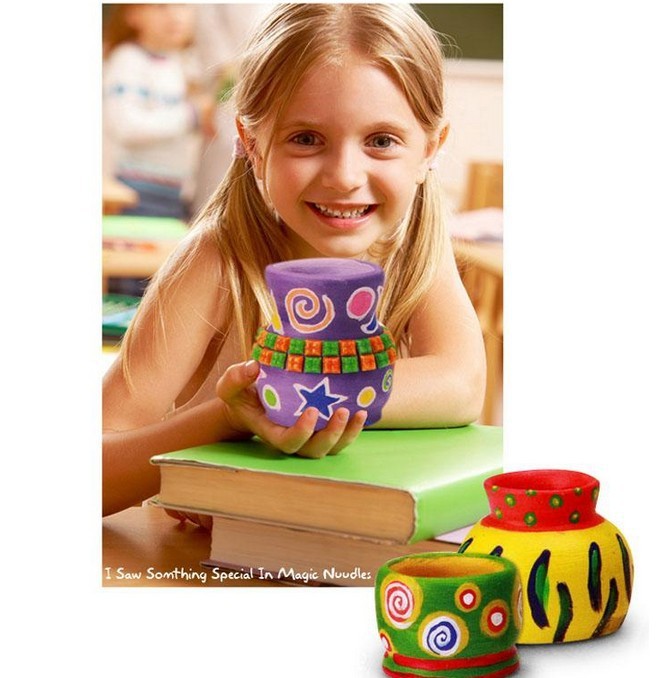 Детский набор для гончарного дела: инструменты, гончарный круг, специальный пластилин