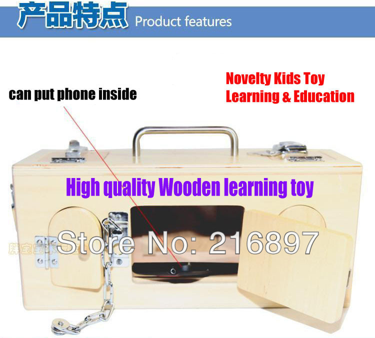 Деревянная коробка с замками