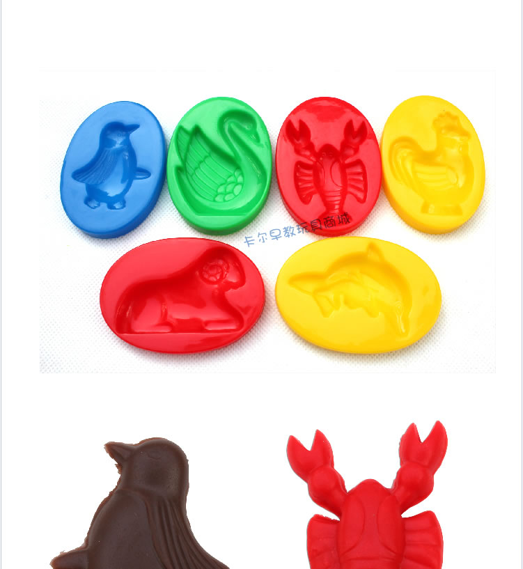 Цветной пластилин, формы и приспособления для игры