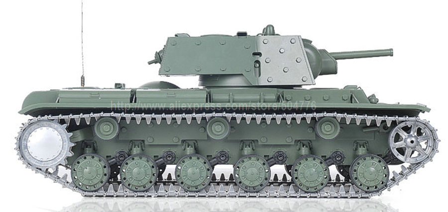 Танк на радиоуправлении с звуковыми и дымовыми эффектами 1:16 RUSSIA K V-1`S