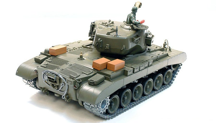 Медиум-танк США RC 1:16 M26 с дымом и звуком