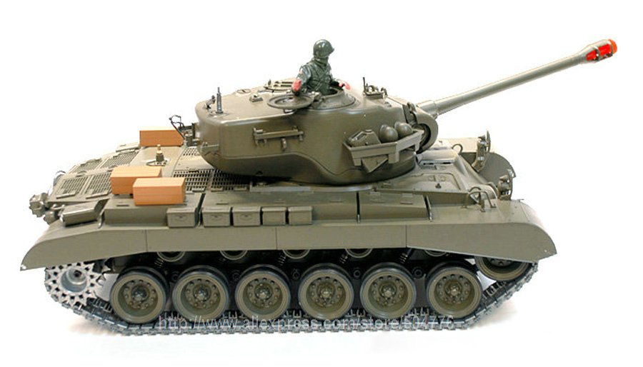 Медиум-танк США RC 1:16 M26 с дымом и звуком